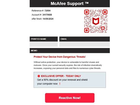 smtx.mcafee.com|Watch out for this scam in your inbox impersonating McAfee.